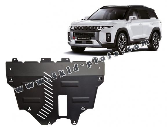 Steel skid plate for Ssangyong Torres