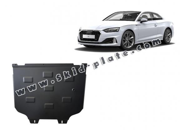 Steel gearbox skid plate for Audi A5