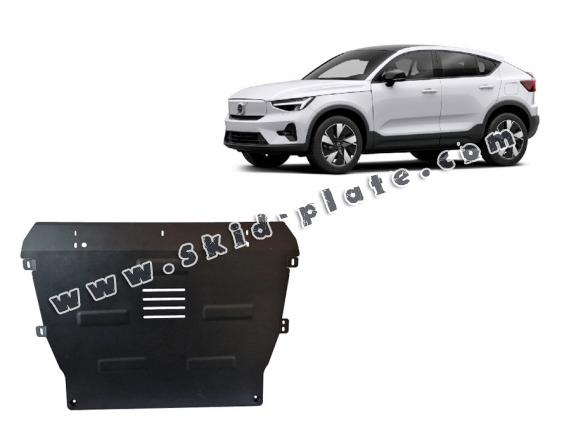 Steel skid plate for Volvo C40