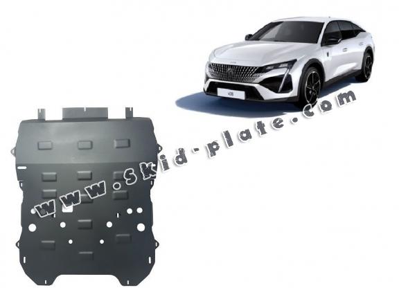 Steel skid plate for Peugeot 408