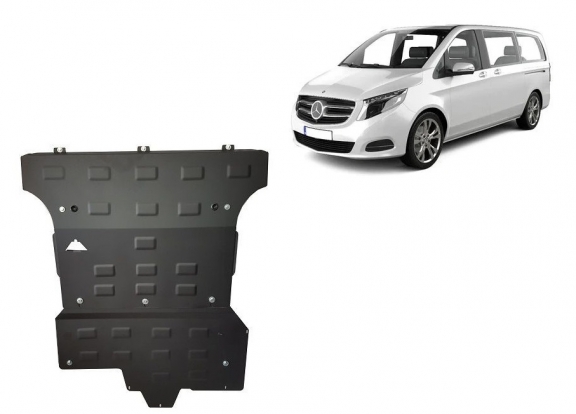 Steel skid plate for Mercedes Vito W447, 2.2 D, 4x4