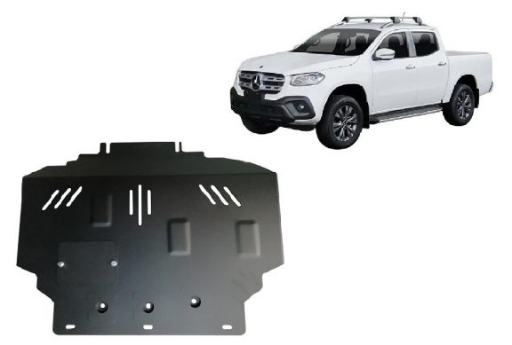 Steel skid plate for Mercedes X-Class W470