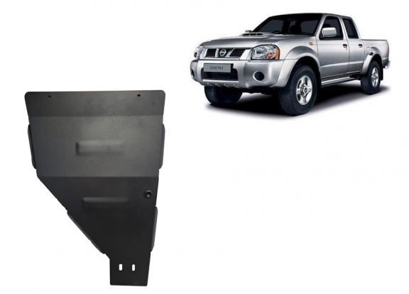 Steel gearbox skid plate for Nissan Navara D22