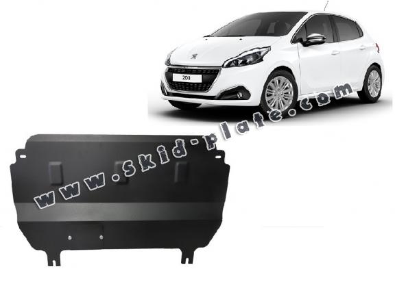 Steel skid plate for Peugeot 208