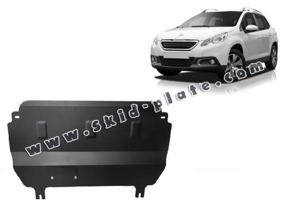Steel skid plate for Peugeot 2008
