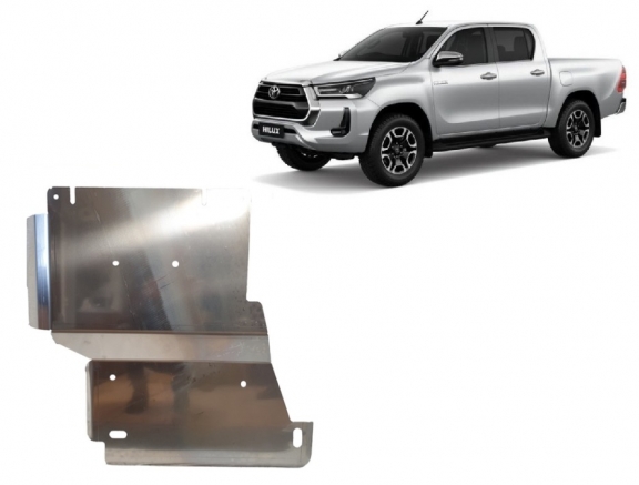 Aluminum differential skid plate for Toyota Hilux Invincible