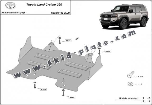 Aluminum skid plate for Toyota Land Cruiser 250