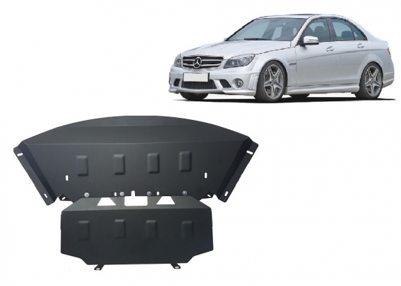 Steel skid plate for Mercedes C-Class W204