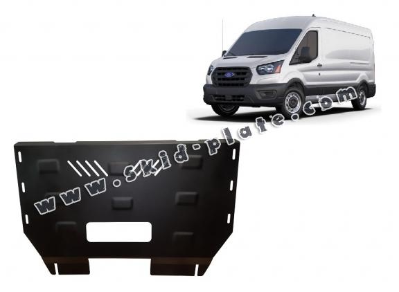 Steel skid plate for the protection of the engine and the gearbox for Ford Transit V363 4x4