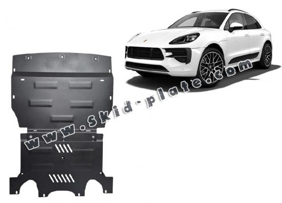 Steel skid plate for Porsche Macan