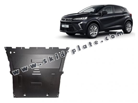 Steel skid plate for the protection of the engine and the gearbox for Mitsubishi ASX