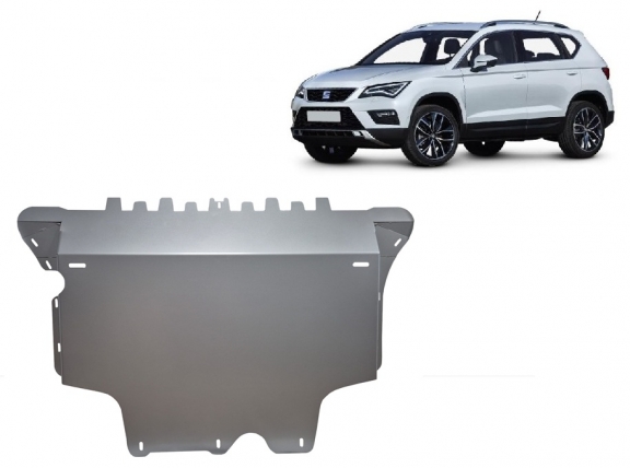 Aluminum skid plate for Seat Ateca