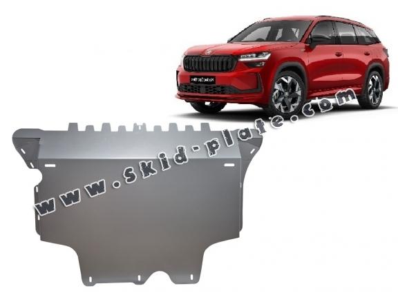 Aluminum skid plate for Skoda Kodiaq