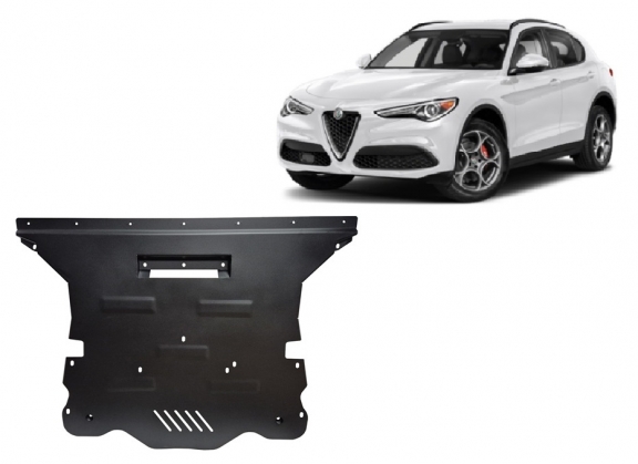 Steel skid plate for Alfa Romeo Stelvio