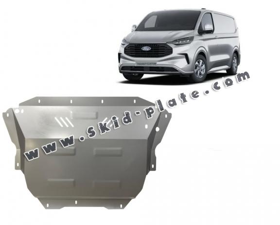 Galvanized steel skid plate for Ford Transit Custom
