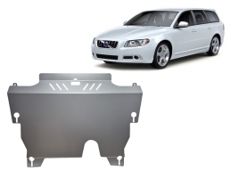 Aluminum skid plate for Volvo V70
