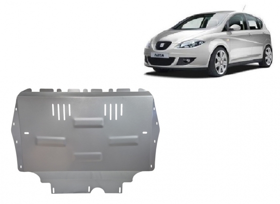 Aluminum skid plate for Seat Altea