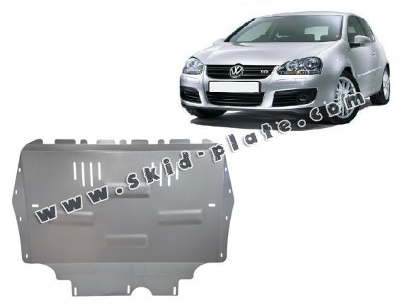 Aluminum skid plate for Vw golf mk5