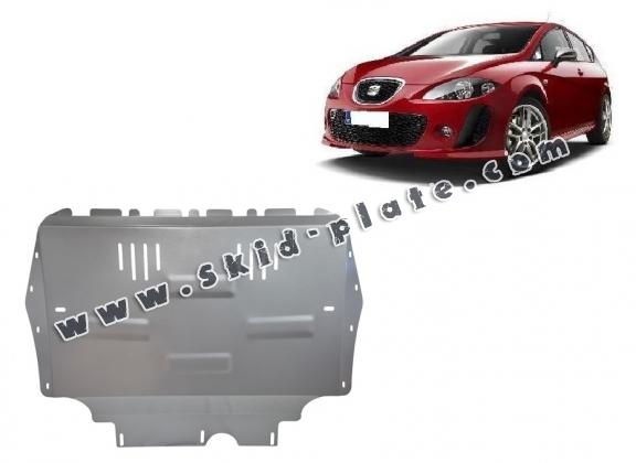 Aluminum skid plate for the protection of the engine and the gearbox for Seat Leon Mk2