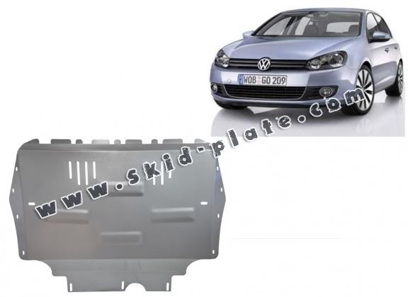Aluminum skid plate for VW Golf 6