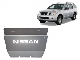 Aluminum radiator skid plate for Nissan Pathfinder
