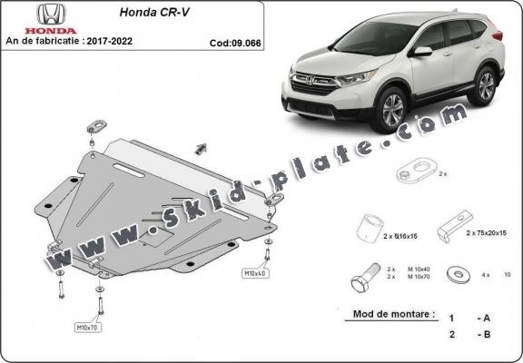 Steel skid plate for Honda CR-V Gen 5 
