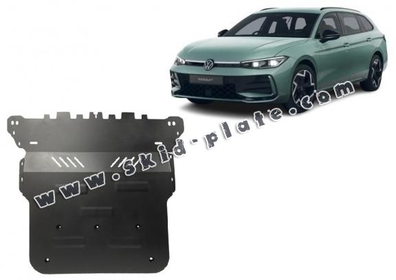 Steel skid plate for VW Passat