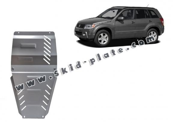 Aluminum gearbox and transfer case skid plate for Suzuki Grand Vitara 2