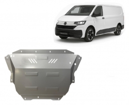 Galvanized steel skid plate for Volkswagen Transporter T7