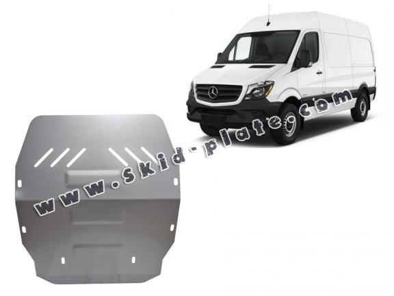 Aluminum skid plate for the protection of the engine and the gearbox for Mercedes Sprinter