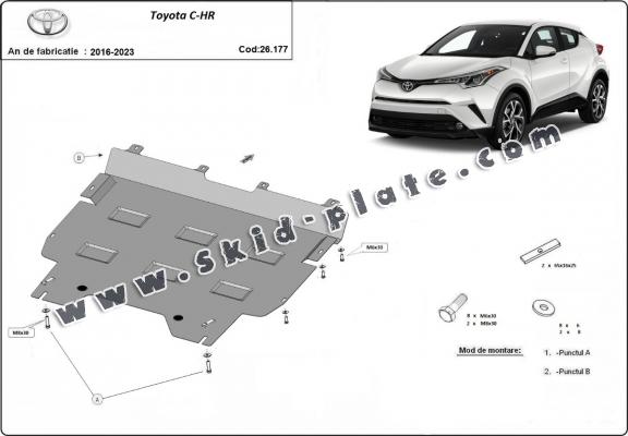 Steel skid plate for Toyota C-HR