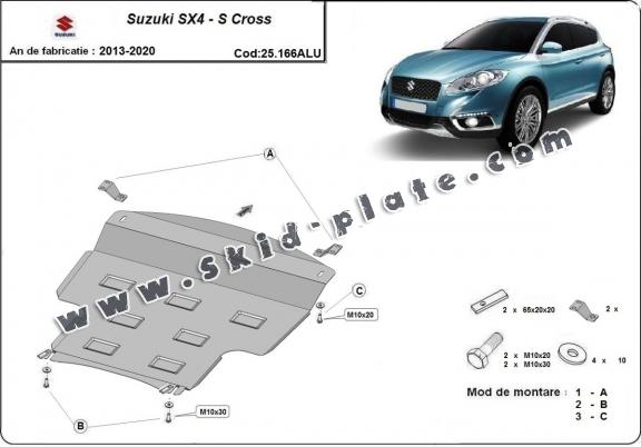 Aluminum skid plate for Suzuki SX4 - S Cross