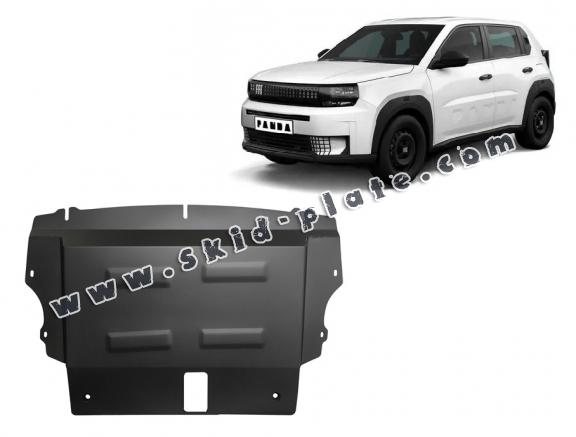 Steel skid plate for the protection of the engine and the gearbox for Fiat Grande Panda