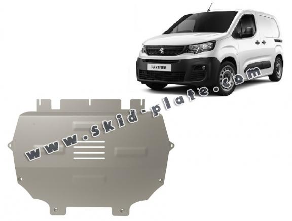 Aluminium skid plate for Peugeot Partner