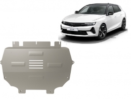 Aluminium skid plate for Opel Astra L