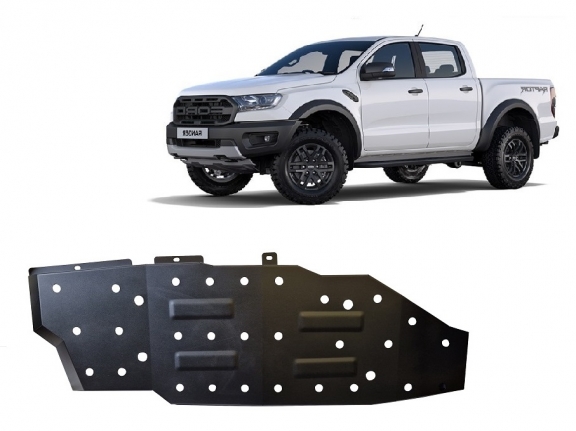 Steel fuel tank skid plate  for Ford Ranger Raptor