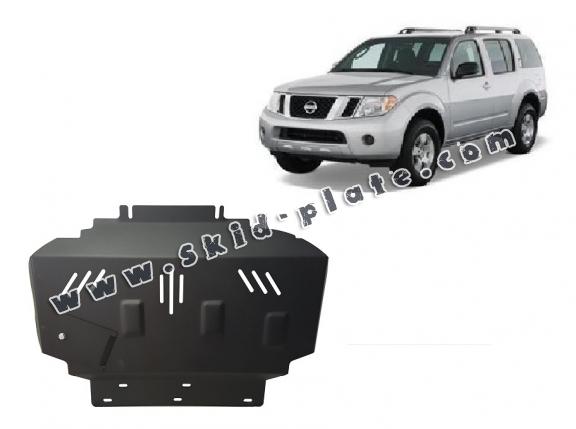 Steel skid plate for Nissan Pathfinder