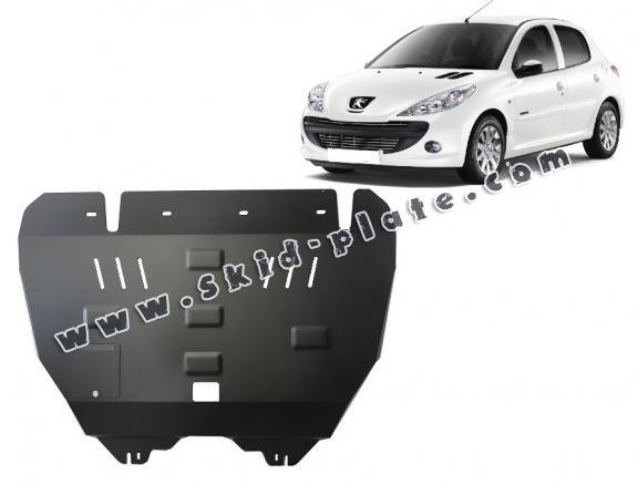 Steel skid plate for Peugeot 206