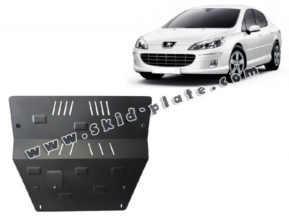 Steel skid plate for Peugeot 407