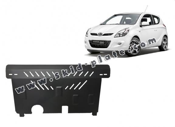 Steel skid plate for the protection of the engine and the gearbox for Hyundai i 20