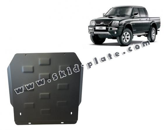 Steel gearbox and differential skid plate for Mitsubishi L 200