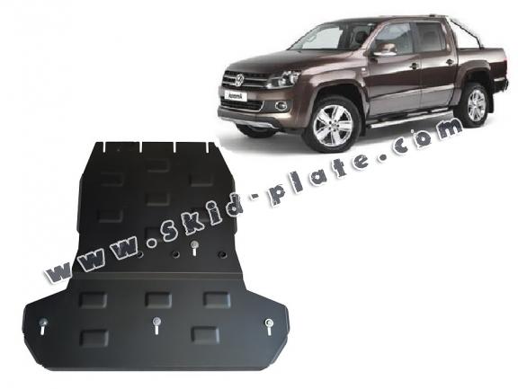 Steel gearbox and differential skid plate for Volkswagen Amarok