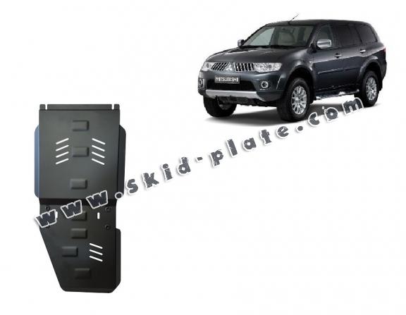 Steel gearbox and differential skid plate for  Mitsubishi Pajero Sport 2
