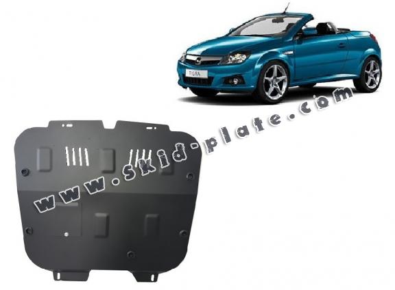 Steel skid plate for Opel Tigra