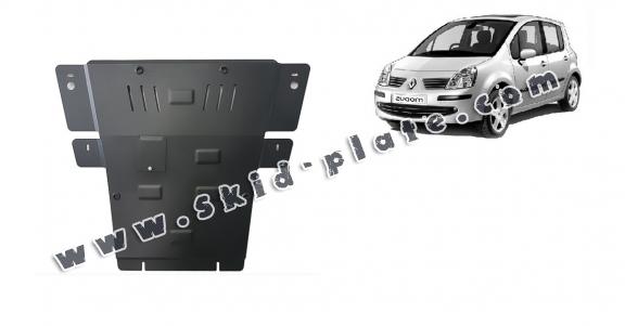 Steel skid plate for Renault Modus