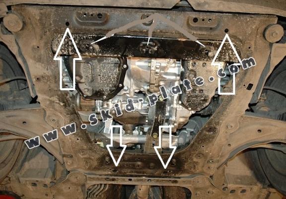 Steel skid plate for Nissan Juke