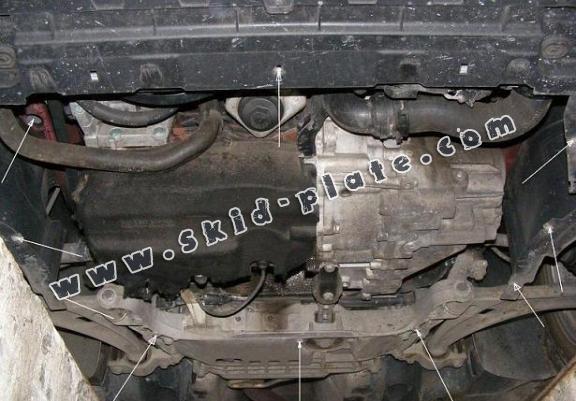 Steel skid plate for VW Passat CC