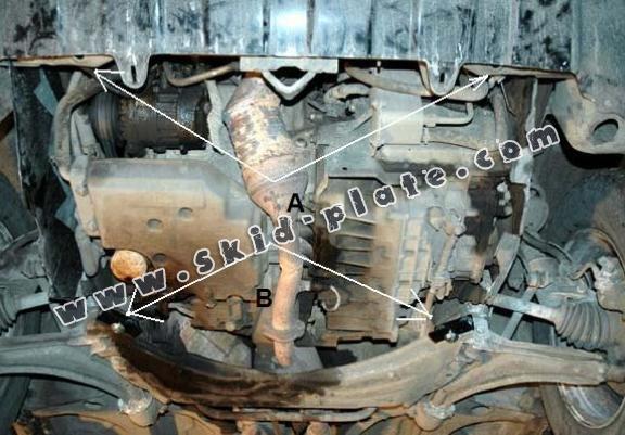 Steel skid plate for Land Rover Freelander