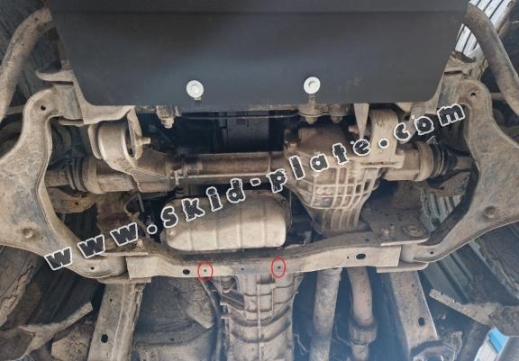 Steel skid plate for Nissan Navara D40