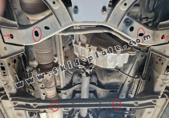 Steel transfer case skid plate for Ford Ranger